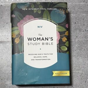 NIV The Woman's Study Bible - Floral Teal Cover